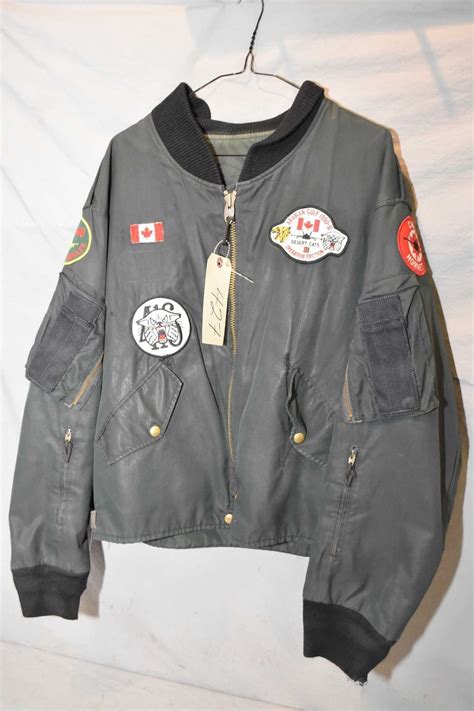 Canadian Air Force Fright Jacket 80s Ymlypojlaq Leatherzoneae