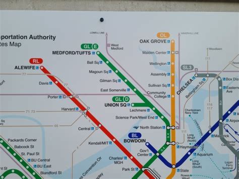 The Official Mbta System Map Archboston
