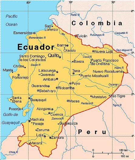 Detailed map of ecuador and neighboring countries. TWO GIRLS IN ECUADOR ~ thePiperSHIHTZU
