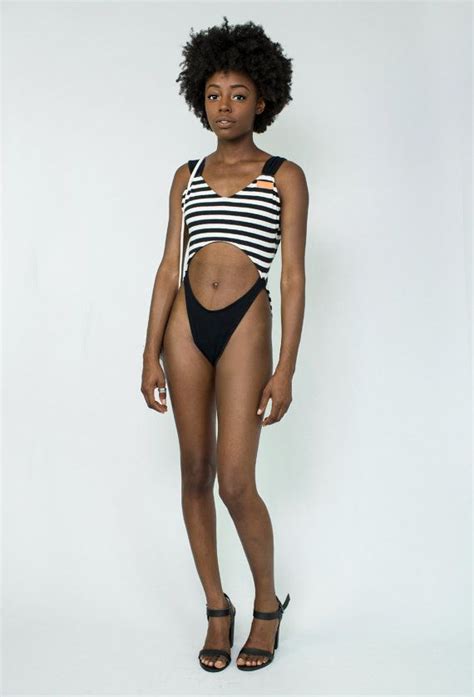 high cut 80s vintage bathing suit cut out 80s bathing suit striped vintage swimsuit