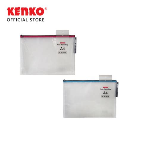 Mesh Zipper Bag Mzb1 A4 Kenko Stationery Official Store