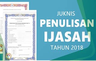 Petunjuk Teknis Pengisian Blanko Ijazah Tahun Madrasah Folder