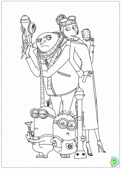 Minion coloring pages for free. Download or print this amazing coloring page: Gru ...