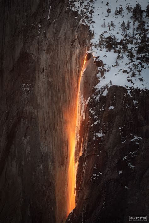 Firefall Horsetail Falls Yosemite National Park California Max