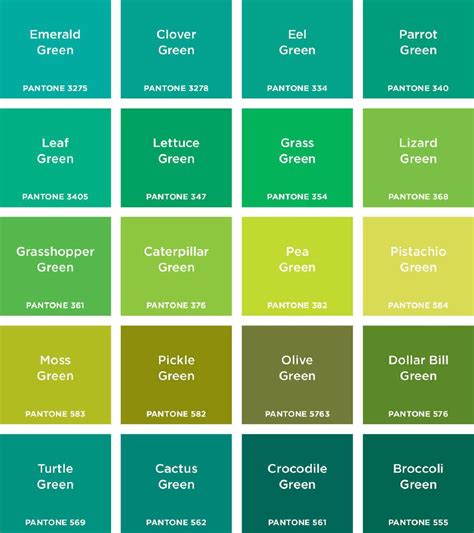 Pantone Colours Abrams Appleseed Green Color Names Pantone Green