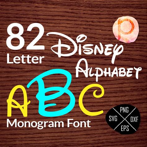 Disney Font Svg Cuttable Alphabet And Numberstdisney Monogram