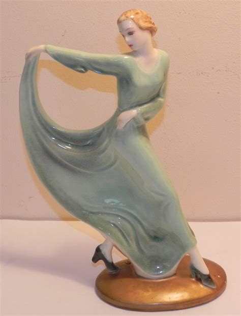 Antiques Atlas 1930s Porcelaine Art Deco Dancing Lady Figurine