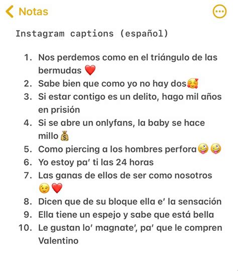 Instagram Captions Spanish Frases Para Biografía De Instagram