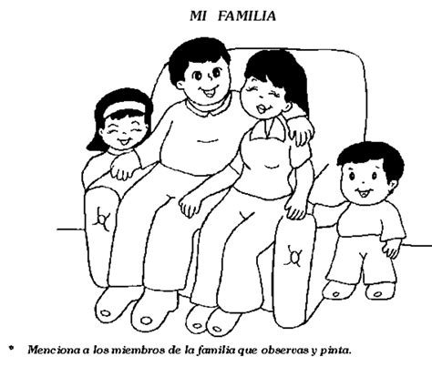 Cuentosdedoncococom Dibujo De La Familia Para Colorear