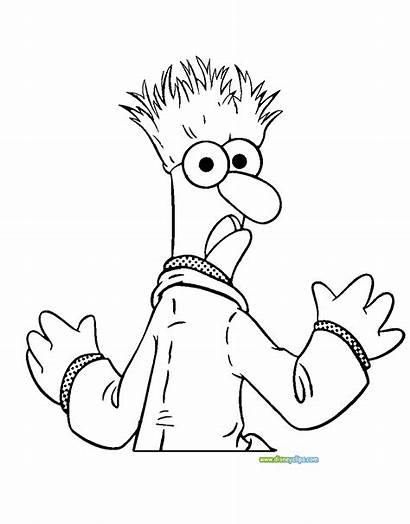 Muppets Coloring Pages Beaker Drawing Animal Chef