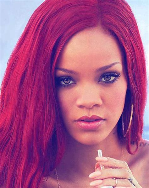 Fenty So Beautiful Rihanna Red Hair Rihanna Red Rihanna