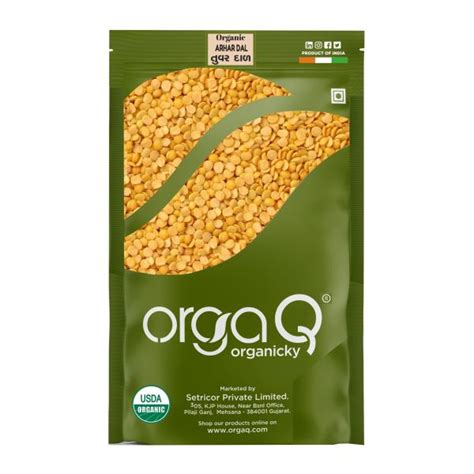 Orgaq Organicky Organic Arhar Dal Toor Dal Split 5kg Jiomart