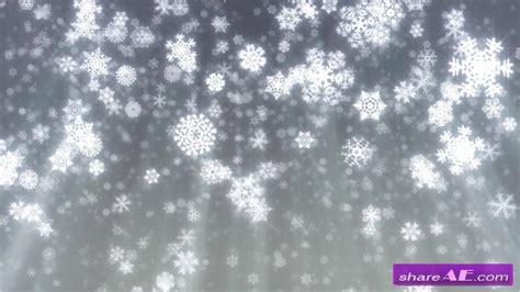Christmas Snowflakes Falling On Grey Background Stock Footage Istock