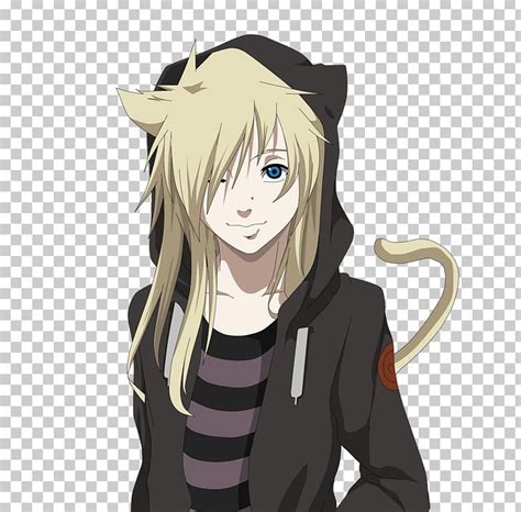 Anime Cat Male Chibi Png Clipart Anime Black Black
