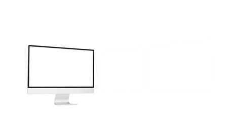 Transparent Desktop Monitor Screen With Webpage Presentation 13760770 Png