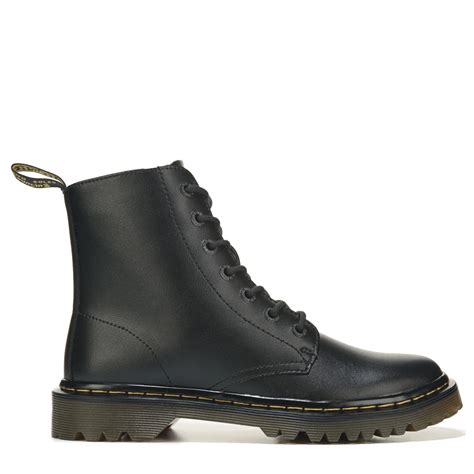 Dr Martens Leather Luana Combat Boots In Black Lyst