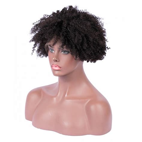 Afro Kinky Curly Lace Front Wig Brazilian Human Hair Wigs