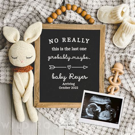 Pregnancy Announcement For Social Media Edit Yourself Birth Etsy