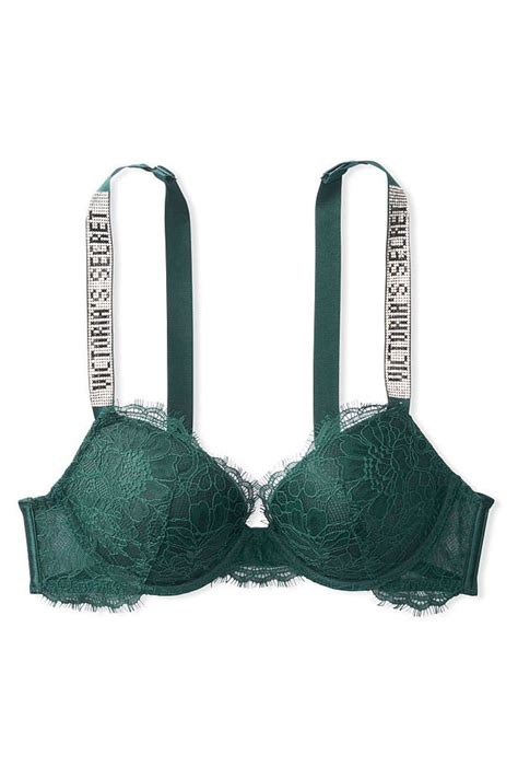 Buy Victorias Secret Lace Shine Strap Plunge Push Up Bra From The