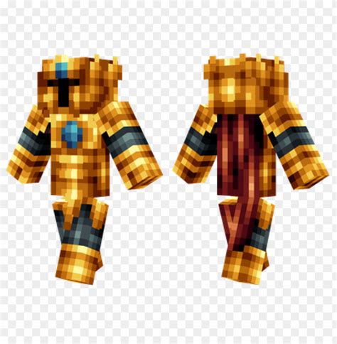 Minecraft Skins Golden Knight Skin Png Transparent With Clear