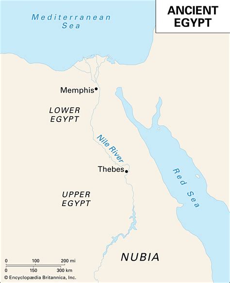 Ancient Upper And Lower Egypt Map Map Of World