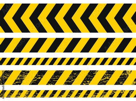 Seamless Grunge Security Yellow Black Diagonal Stripes Safety Danger