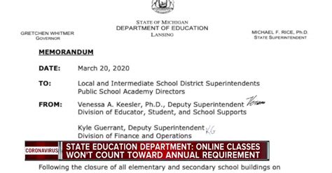 State Education Department Online Schooling Wont Count Toward Annual