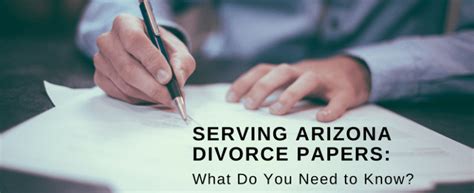 In order for you to file your own divorce with online do it yourself fill in the blank printable divorce papers, you and your spouse must be in agreement on all aspects of your divorce. Serving Arizona Divorce Papers: What Do You Need to Know? | Process Server