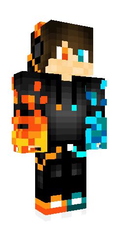 Fire And Ice Minecraft Skins Cool Minecraft Skins Fire