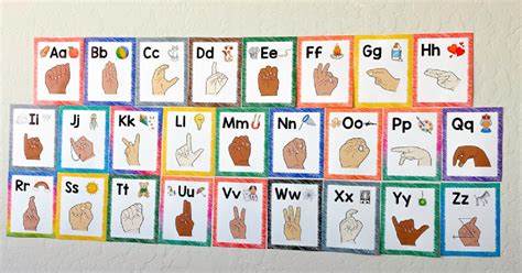 The american manual alphabet (ama) is a manual alphabet that augments the vocabulary of american sign language. Sign Language Alphabet Printable Poster for Preschool and Kindergarten ...