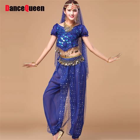 Buy 2018 Bollywood Dance Costumes 5pcstoppantswaist