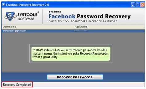 Online Free Facebook Password Recovery Software