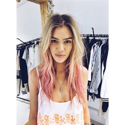 25 Best Ideas About Blonde Dip Dye On Pinterest Pink Hair Highlights