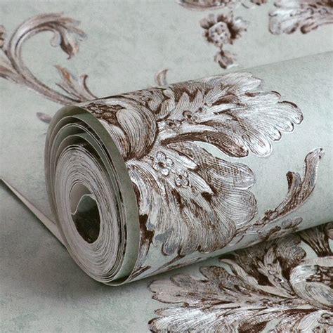 Luxury Non Woven Fabric Wallpaper European Style Damascus Bvm Home