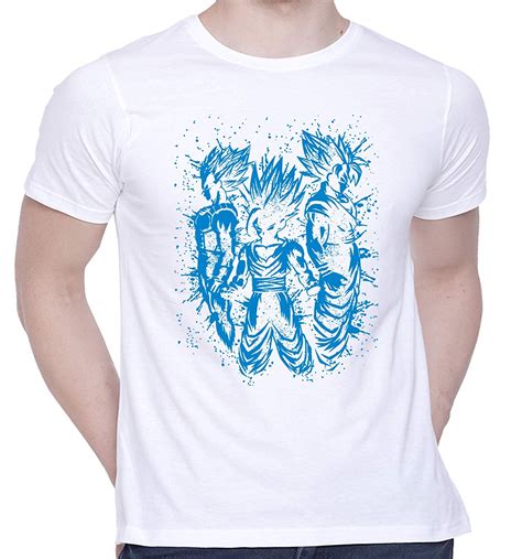 Creativit Graphic Printed T Shirt For Unisex Anime Warrior Blue Tshirt