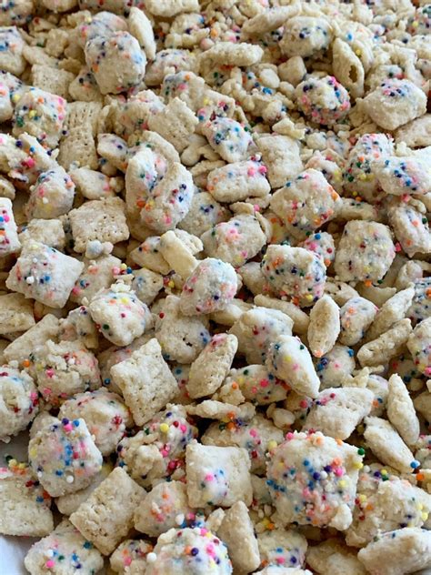 Funfetti Chex Mix Together As Family