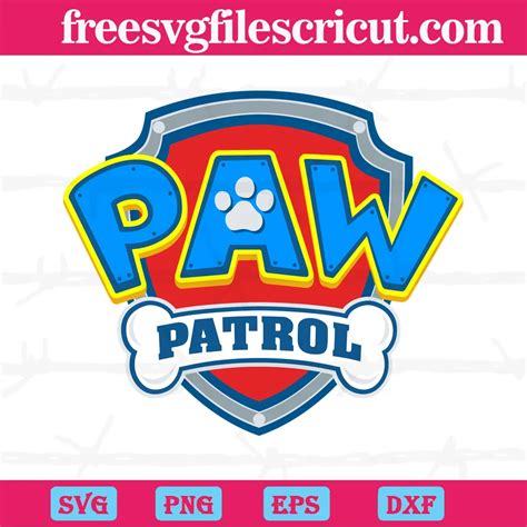 Paw Patrol Badge Svg Png Dxf Eps Digital Download Free Svg Files For