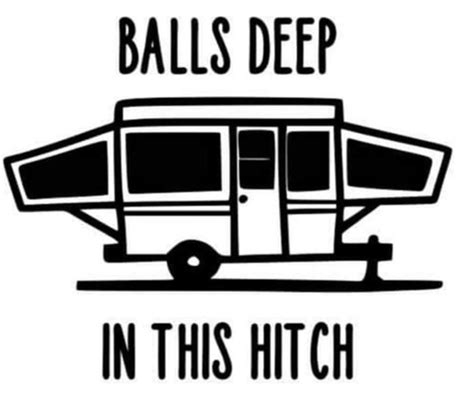Balls Deep In This Hitch Decal Sticker