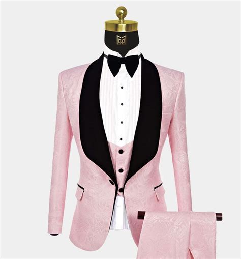 Light Pink Tuxedo 3 Pieces Pink Tuxedo Pink Suit Men Pink Prom Suit