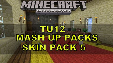 Minecraft Xbox Mash Up Packs Texture Packs Skin Pack 5 New