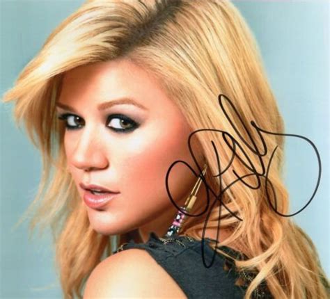 kelly clarkson autographed signed a4 pp poster photo print 3 ebay