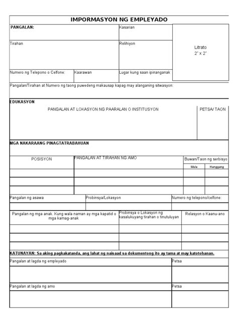 Template download form in word format bio data marriage. Biodata Form Sa Tagalog
