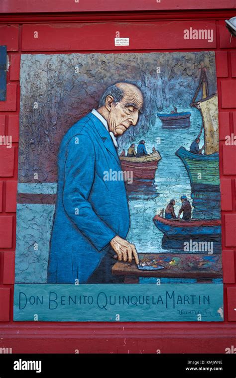 Bas Relief Of Painter Benito Quinquela Martín La Boca Buenos Aires