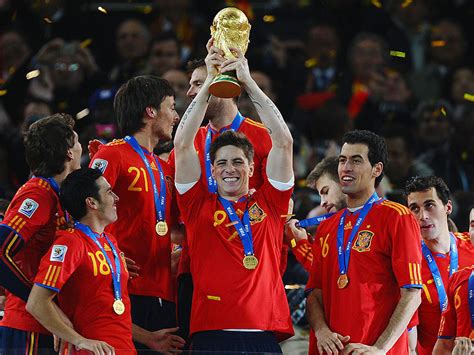 Spain Win World Cup Spain National Football Team Photo 13778310