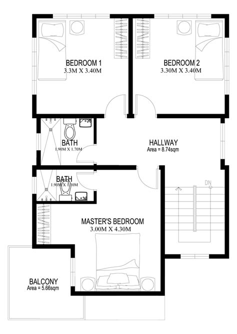 2 Story House Floor Plan With Dimensions Floorplansclick