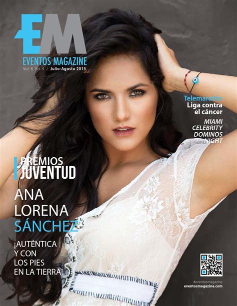 Eventos Magazine Ana Lorena Sánchez Julio Agusto 2015 Mexican Actress Famous Women Beautiful