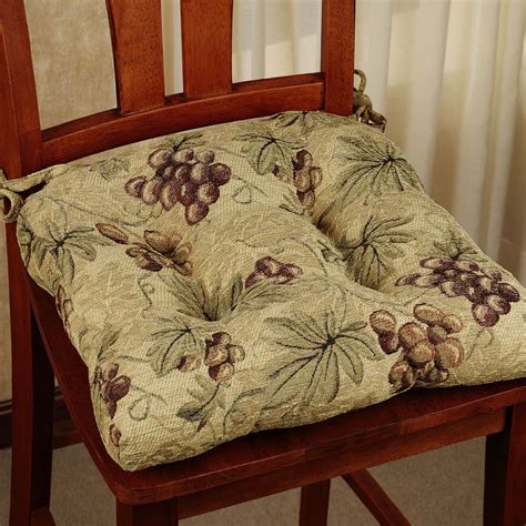 Shop for chair cushions with ties at bed bath & beyond. Kitchen Chair Cushions with Ties | Grape kitchen decor