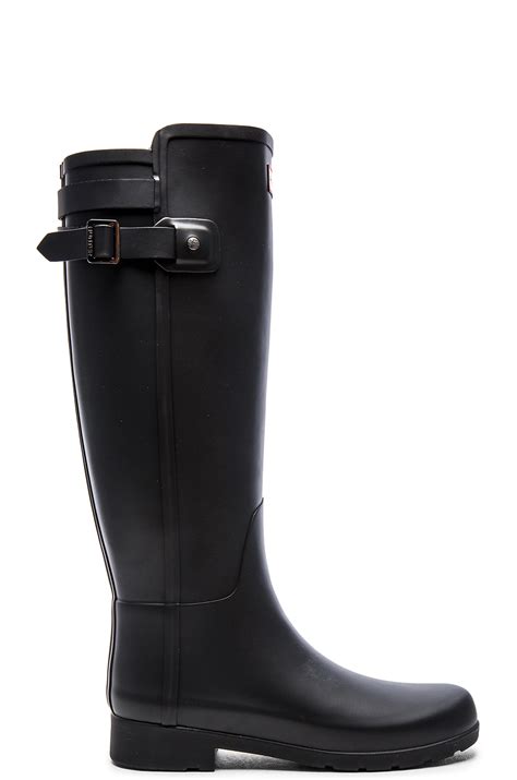 Hunter Original Refined Rain Boots In Black Lyst