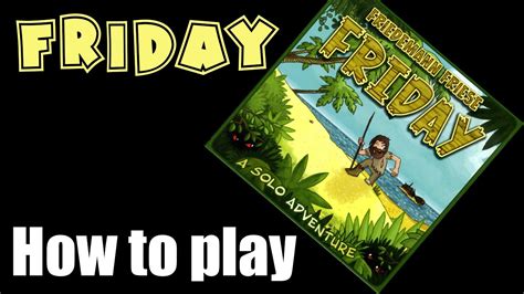 Friday Boardgame How To Play Youtube