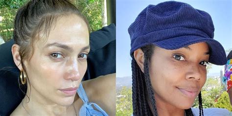 celebrities with and without makeup